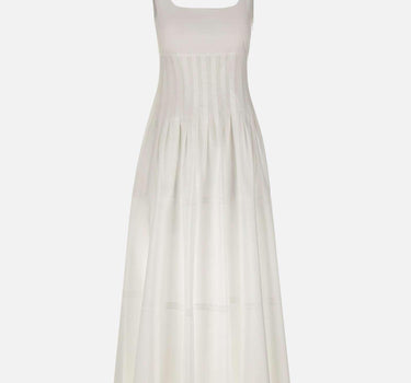 Abito in popeline con gonna ampia 2616221022600 001 MAX MARA STUDIO 