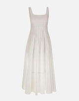 Abito in popeline con gonna ampia 2616221022600 001 MAX MARA STUDIO 