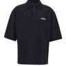 Polo over con logo ricamato AM326JR018 0002 AMIRI 