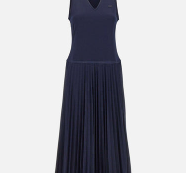Abito lungo senza maniche plissettato EF2432 166 LACOSTE 