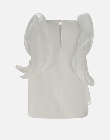 Top  in popeline di cotone QP1TZ049 1041 KAOS 