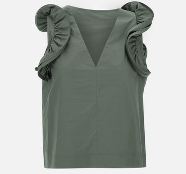 Blusa  in popeline di cotone QP1MR021 5022 KAOS 