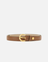 Cintura in pelle con fibbia tonda CNK00957 GRNNOCE GIANNI CHIARINI 