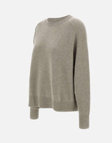 "Boyfriend crewnewck" 20055 GREIGE SOFT GOAT 