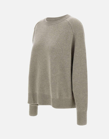 "Boyfriend crewnewck" 20055 GREIGE SOFT GOAT 