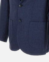Blazer Jimmy in lino, lana e seta GJIMMY 35028003 BARBA 