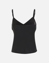 Top in raso V172013204 001BLK VINCE. 
