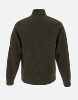 "Brushed Emerized Diagonal Fleece Half Zip Lens Sweatshirt" 19CMSS251A 006614G683 C.P. COMPANY 