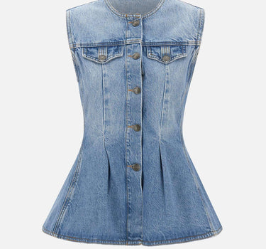Top in denim svasato 115167 1321 ROTATE BIRGER CHRISTENSEN 