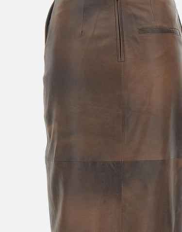 Gonna longuette in pelle 116321 2037 ROTATE BIRGER CHRISTENSEN 