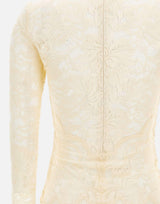 Top in pizzo a maniche lunghe 26PJT0174PA0170 P105 RABANNE 