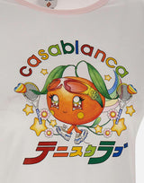 "Orange Mascot Ringer tshirt" WAW25JTS049 01 CASABLANCA 
