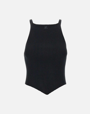 "Signature point rib knit" VESMTO042FI0001 BLACK COURREGES 