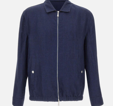 Giacca full zip in lino M75GBTM40 TES0M12311 ELEVENTY 