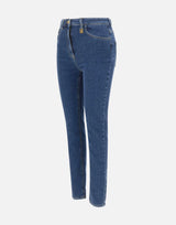 Jeans skinny con dettaglio logo PJ30I61E2 139 ELISABETTA FRANCHI 