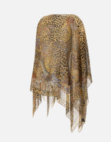 Top poncho in seta con motivo paisley animalier WRJA0027 AKG71X0826 ETRO 
