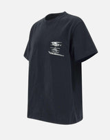 T-shirt "SS Tee Beauty" in cotone P117HBBW225 BLACK PURPLE BRAND 