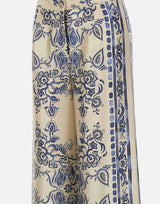 Pantaloni con stampa foulard CA6230TS555 P9652 LIU-JO 