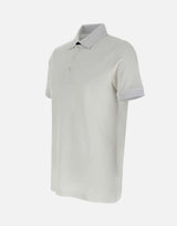 Polo in cotone piquet stretch NPMB250135STDW B001 FAY 