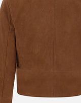 Giacca boxy in pelle scamosciata CA6379P0382 81242 LIU-JO 