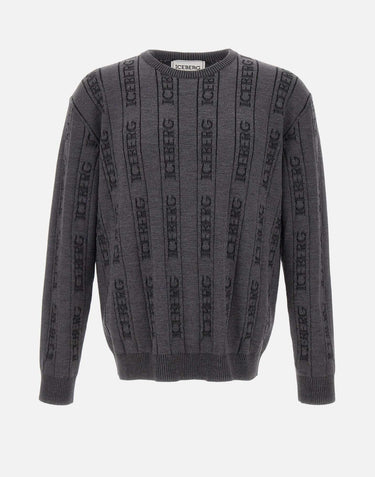Maglia in lana e cotone A0027010 8928 ICEBERG 