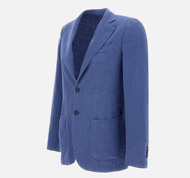 Blazer in misto cotone e lino DS3032 GL72074 SANTANIELLO 