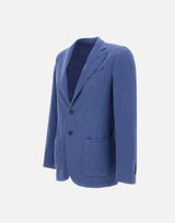 Blazer in misto cotone e lino DS3032 GL72074 SANTANIELLO 