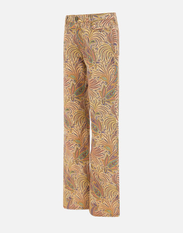 Pantaloni in cotone stretch WRNB0015 AK770X0804 ETRO 