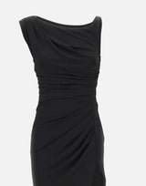 Abito in jersey crêpe con spallina gioiello AB90661E2 110 ELISABETTA FRANCHI 