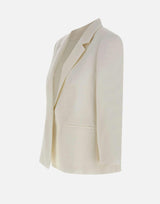 Blazer in misto lino V099891559 101OWH VINCE. 