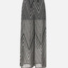Pantalone a fantasia in lurex grigio RPJMA016 0001 KAOS 