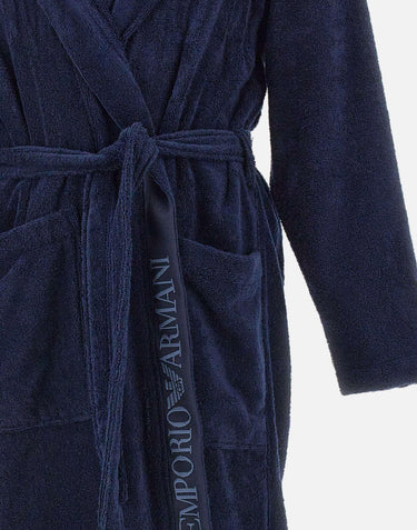 Accappatoio in spugna di cotone EM002255 AF14986UB102 EMPORIO ARMANI 