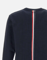 Felpa  "Crewneck Classic Loopback" in cotone MJT085A 03377415 THOM BROWNE 