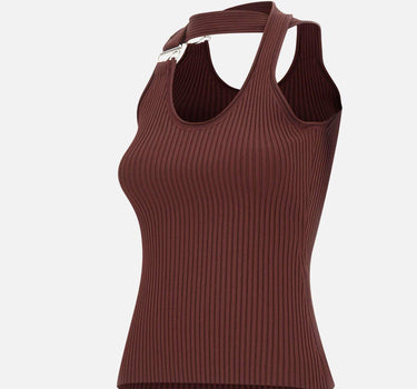 Top a maglia "C-Logo" COPML214Y3025 BRW COPERNI 