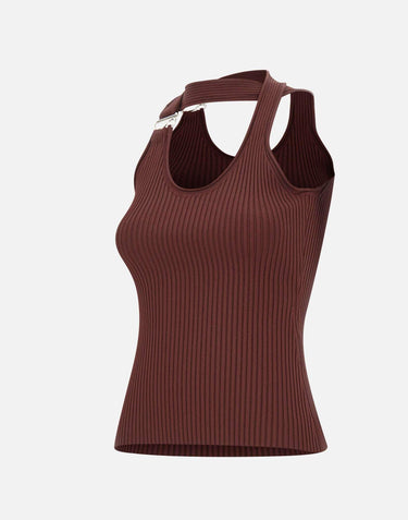 Top a maglia "C-Logo" COPML214Y3025 BRW COPERNI 