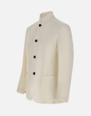 Blazer con colletto alla coreana M75GIAM05 TES0M11601 ELEVENTY 