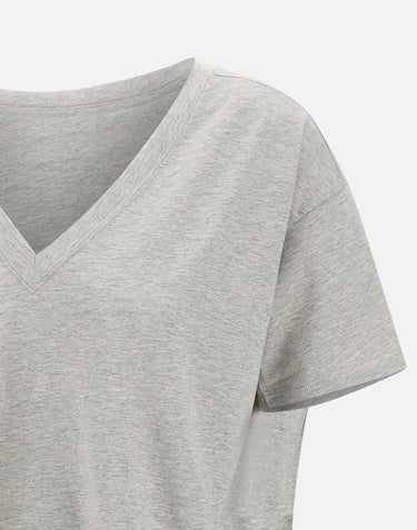 T-shirt  "Faa" in cotone Supima FAAA GREY LOULOU DE SAISON 