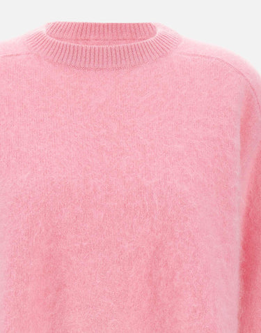 "Brushed crewneck" 24084 PINK SOFT GOAT 
