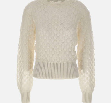 Maglia a punto pizzo 2M639A N0102 BLUMARINE 