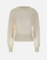 Maglia a punto pizzo 2M639A N0102 BLUMARINE 