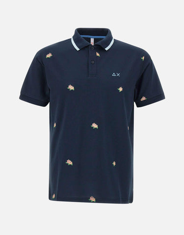 "Full embroidery polo" A35128 07 SUN68 