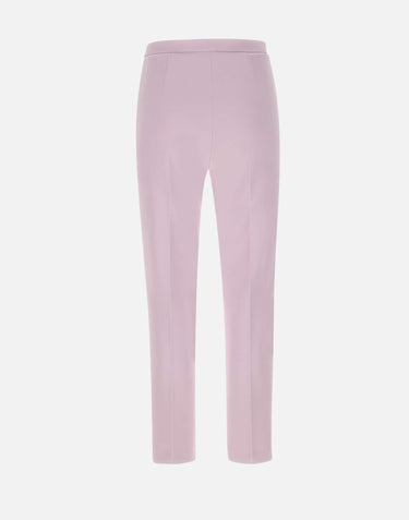Pantaloni slim in crêpe con placca logo PA07751E2 544 ELISABETTA FRANCHI 