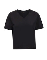 T-shirt in cotone con scollo a V 60205 74000099 GRAN SASSO 