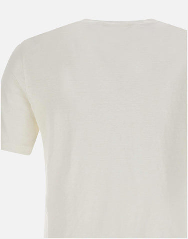 T-shirt in lino TSMC JERLINU001 FILIPPO DE LAURENTIIS 