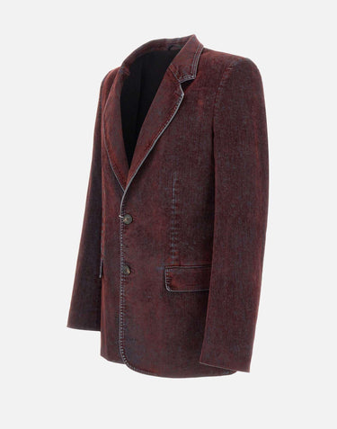 Blazer effetto denim SH2BN0019 M30039227 MM6 MAISON MARGIELA 