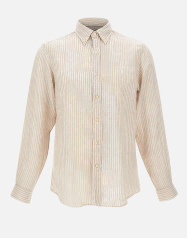 Camicia in lino a righe 710B15594 006 POLO RALPH LAUREN 