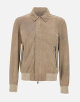 Giacca in pelle scamosciata GU26S24098CMAK GREY GIORGIO BRATO 