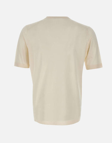 T-shirt in lana, seta e cashmere TS0MC LSC18R020 FILIPPO DE LAURENTIIS 