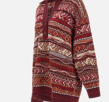 Polo lunga jacquard F5LAWOKP311 177 LANEUS 