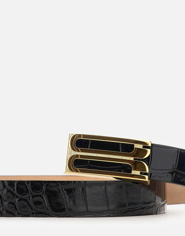 "Regular Frame Belt" 1324ABL005786A BLACK VICTORIA BECKHAM 